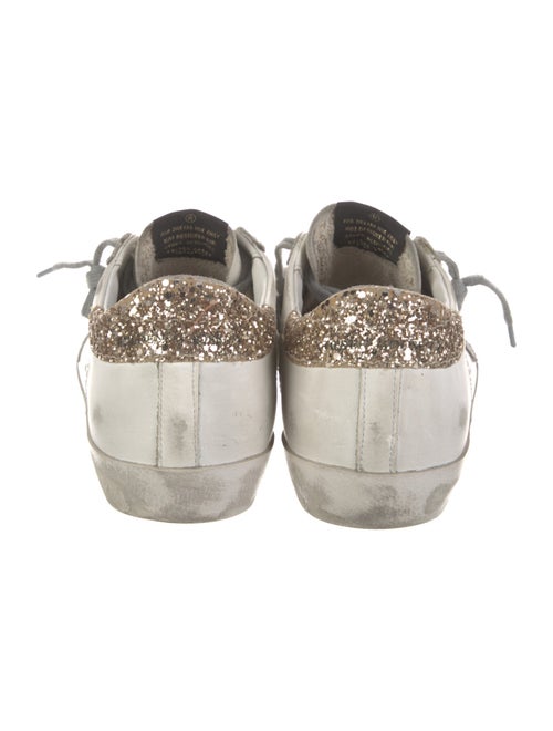 Golden Goose Leather Colorblock Pattern Sneakers