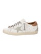 Golden Goose Leather Printed Sneakers