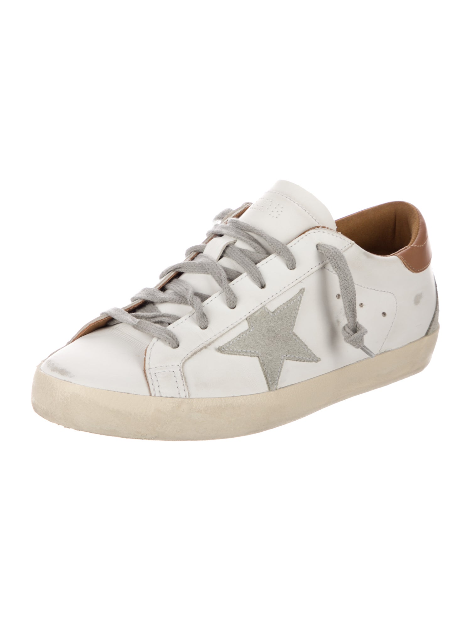 Golden Goose Leather Printed Sneakers