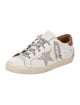 Golden Goose Leather Printed Sneakers