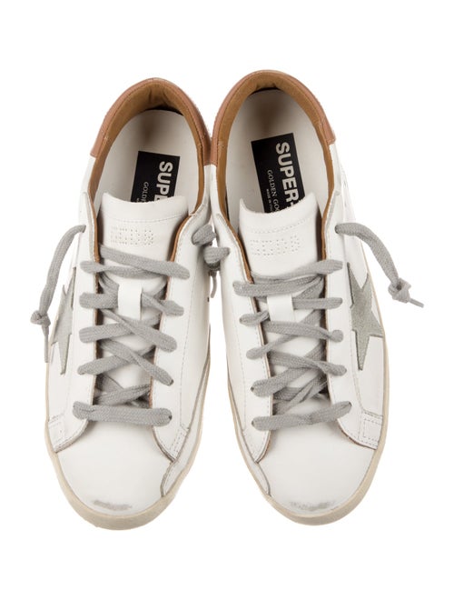Golden Goose Leather Printed Sneakers