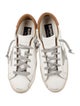 Golden Goose Leather Printed Sneakers