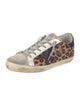 Golden Goose Ponyhair Animal Print Sneakers