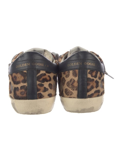 Golden Goose Ponyhair Animal Print Sneakers