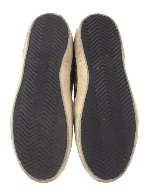Golden Goose Ponyhair Animal Print Sneakers