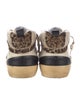Golden Goose Leather Animal Print Sneakers