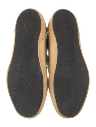 Golden Goose Leather Animal Print Sneakers