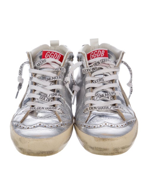 Golden Goose Leather Printed Sneakers