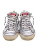 Golden Goose Leather Printed Sneakers