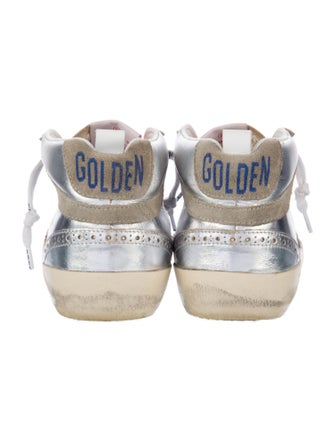 Golden Goose Leather Printed Sneakers