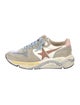 Golden Goose Suede Colorblock Pattern Athletic Sneakers