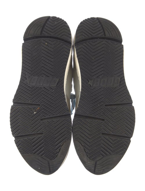 Golden Goose Suede Colorblock Pattern Athletic Sneakers