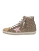 Golden Goose Suede Animal Print Sneakers