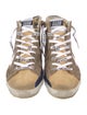 Golden Goose Suede Animal Print Sneakers