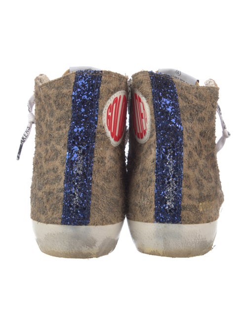 Golden Goose Suede Animal Print Sneakers