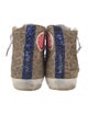 Golden Goose Suede Animal Print Sneakers