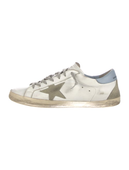 Golden Goose Leather Printed Sneakers