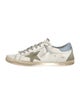 Golden Goose Leather Printed Sneakers