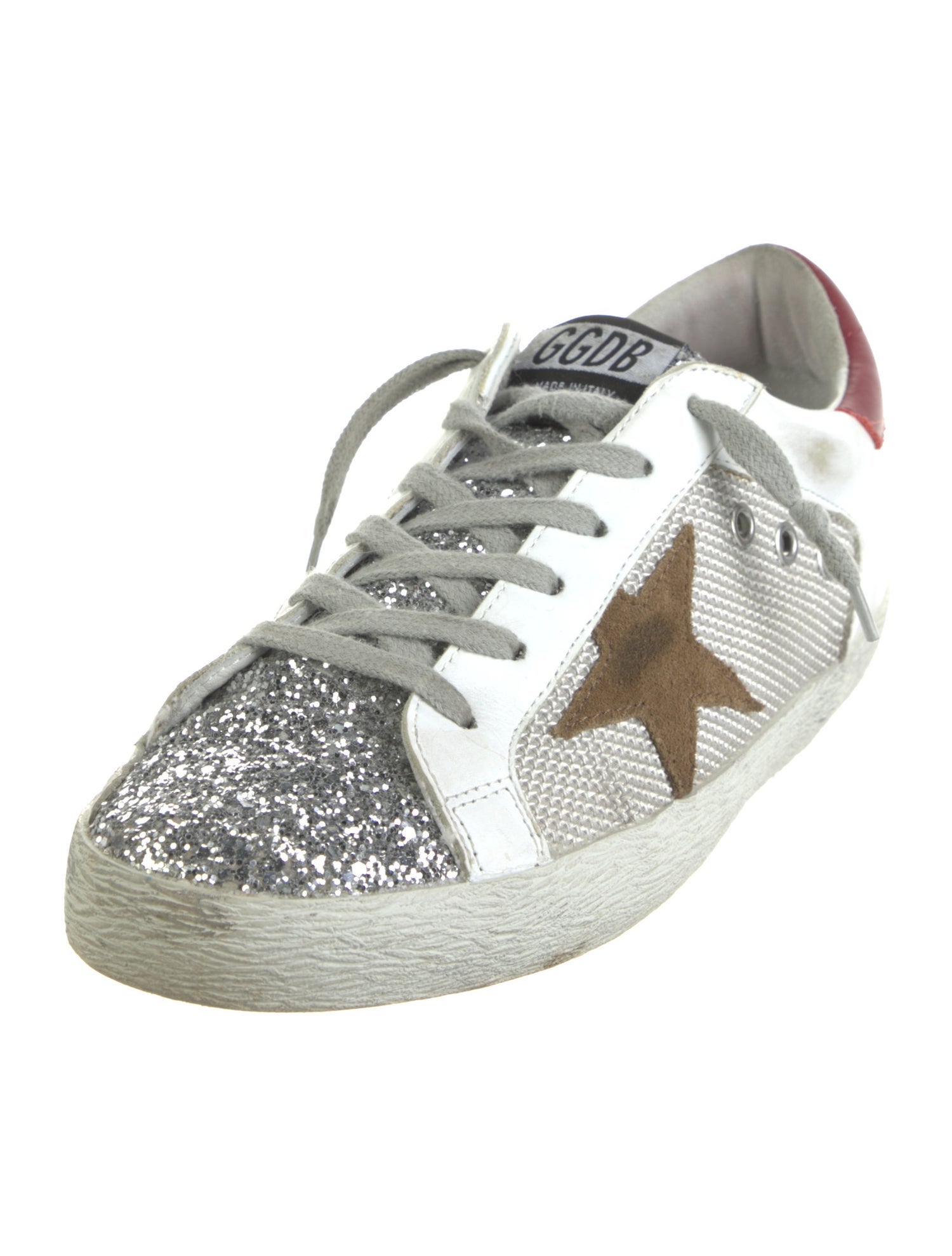 Golden Goose Leather Printed Sneakers