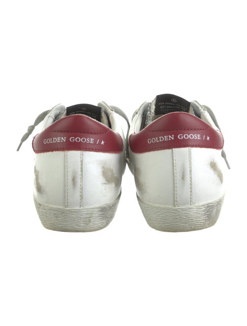 Golden Goose Leather Printed Sneakers