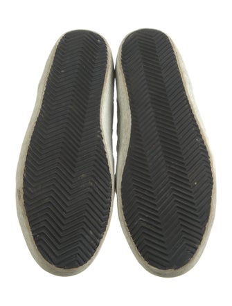 Golden Goose Leather Printed Sneakers