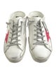 Golden Goose Leather Glitter Accents Sneakers