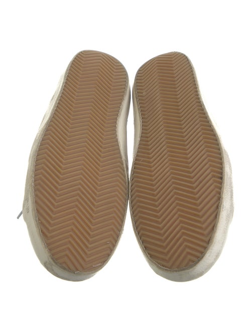 Golden Goose Leather Glitter Accents Sneakers