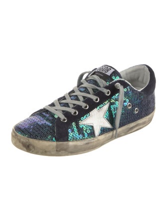 Golden Goose Sequins Printed Sneakers