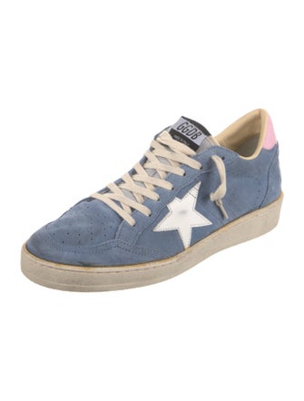 Golden Goose Suede Distressed Accents Sneakers