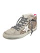 Golden Goose Suede Colorblock Pattern Sneakers