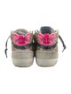 Golden Goose Suede Colorblock Pattern Sneakers