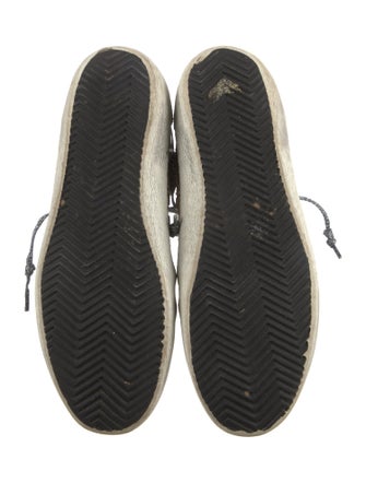 Golden Goose Suede Colorblock Pattern Sneakers