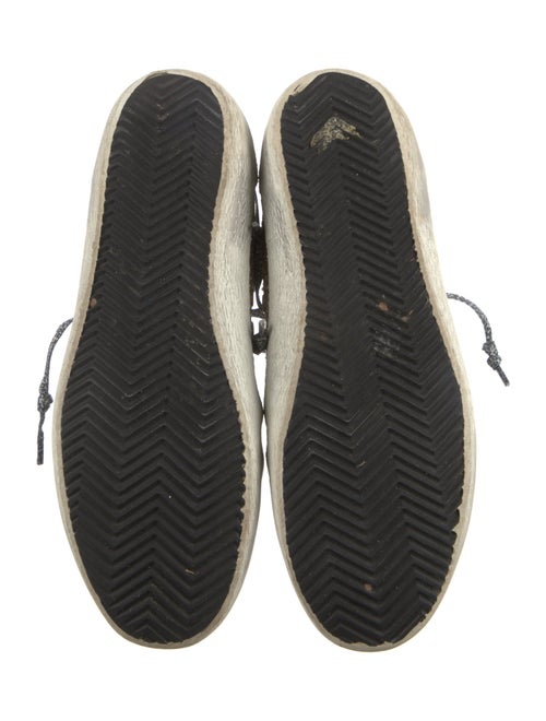 Golden Goose Suede Colorblock Pattern Sneakers