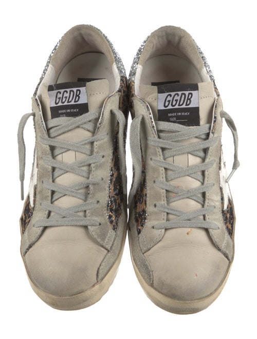 Golden Goose Suede Animal Print Sneakers