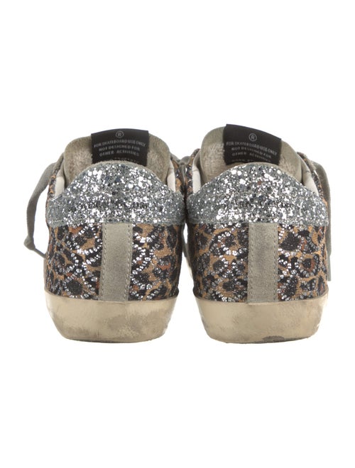 Golden Goose Suede Animal Print Sneakers