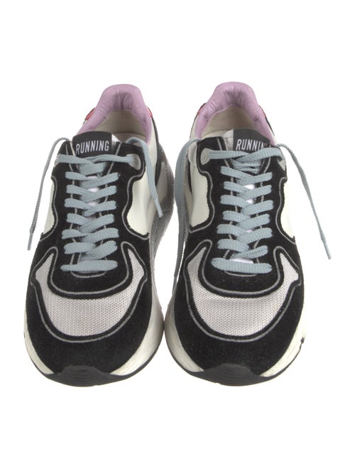 Golden Goose Suede Colorblock Pattern Sneakers