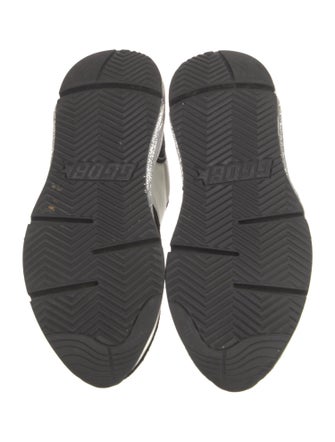 Golden Goose Suede Colorblock Pattern Sneakers