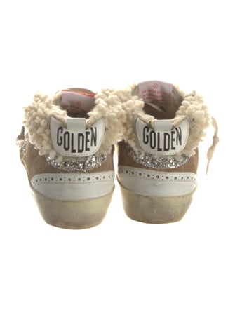 Golden Goose Suede Colorblock Pattern Sneakers