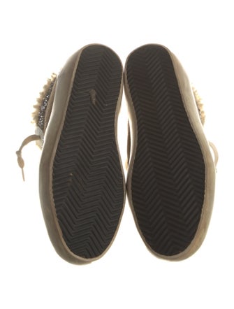 Golden Goose Suede Colorblock Pattern Sneakers