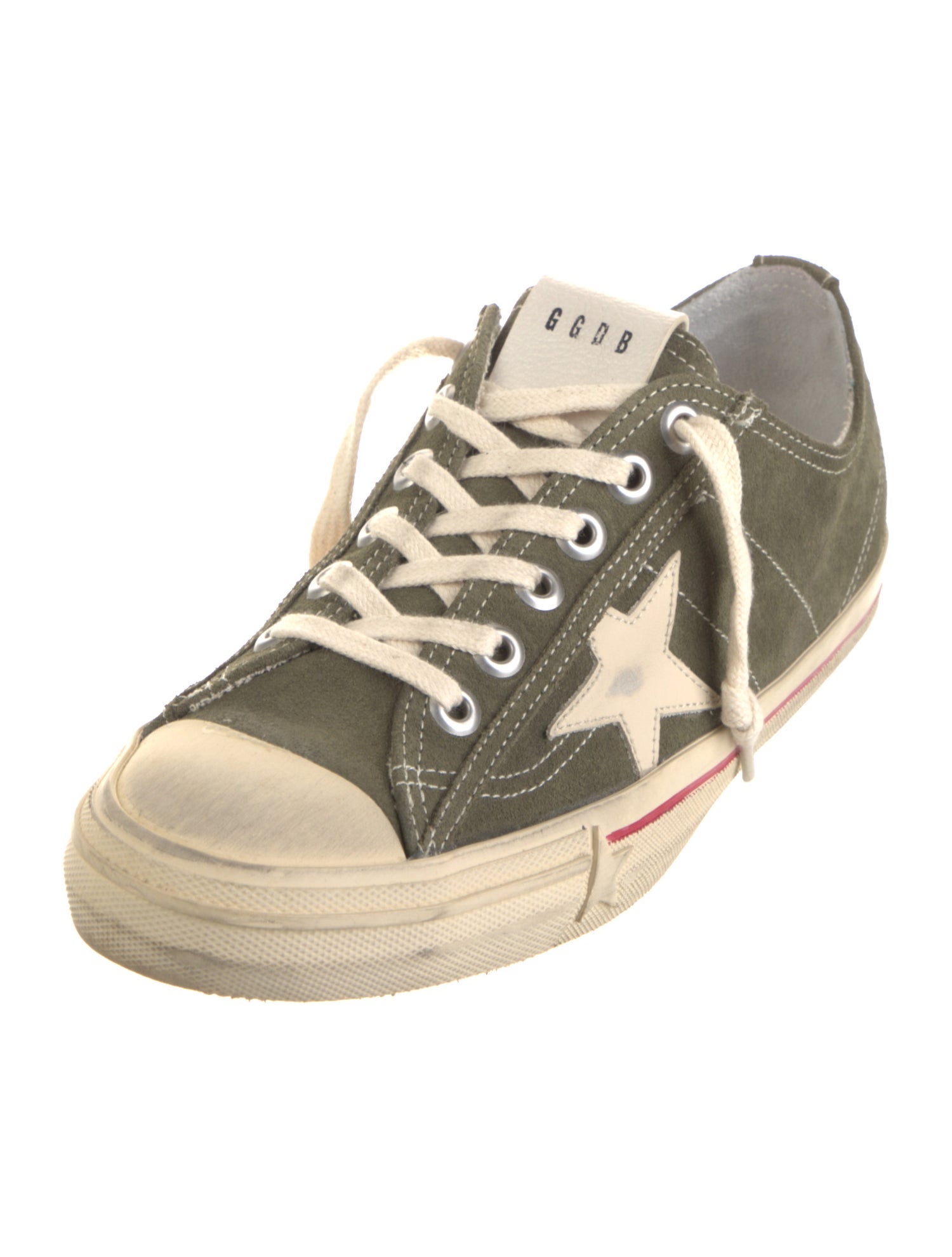 Golden Goose Suede Distressed Accents Sneakers