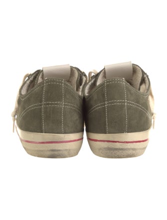 Golden Goose Suede Distressed Accents Sneakers