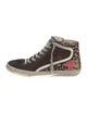 Golden Goose Suede Animal Print Sneakers