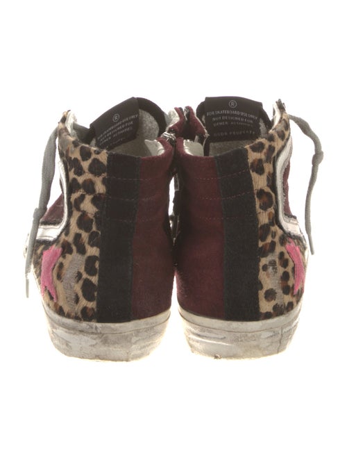 Golden Goose Suede Animal Print Sneakers