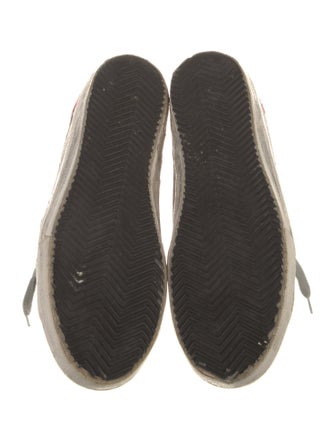 Golden Goose Suede Animal Print Sneakers