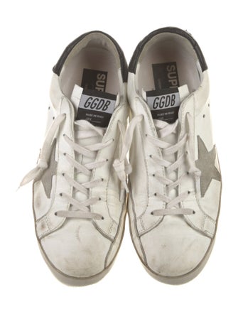 Golden Goose Leather Distressed Accents Sneakers