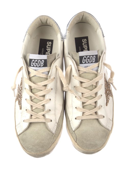 Golden Goose Leather Printed Sneakers