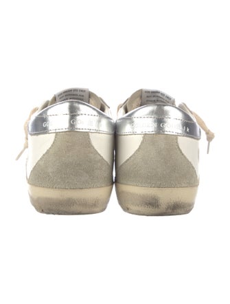 Golden Goose Leather Printed Sneakers