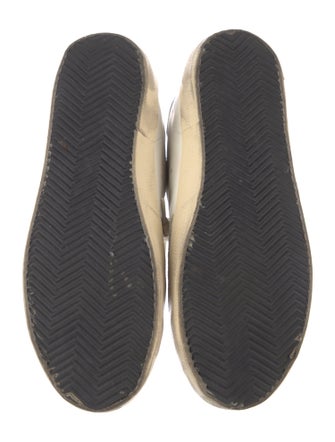 Golden Goose Leather Printed Sneakers