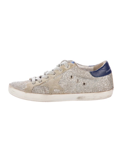 Golden Goose Glitter Distressed Accents Sneakers