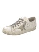 Golden Goose Leather Printed Sneakers